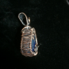 Agate Pendant Cat Shape with wire weave
